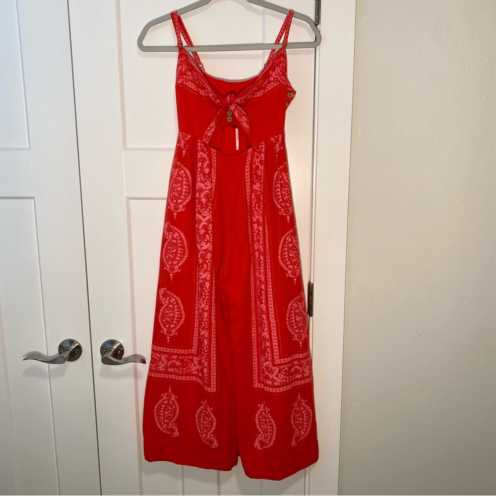 Free People Wide Leg Keyhole Jumpsuit